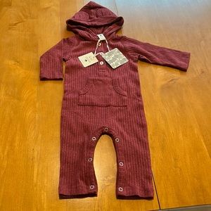 Kate Quinn organic cotton hooded romper